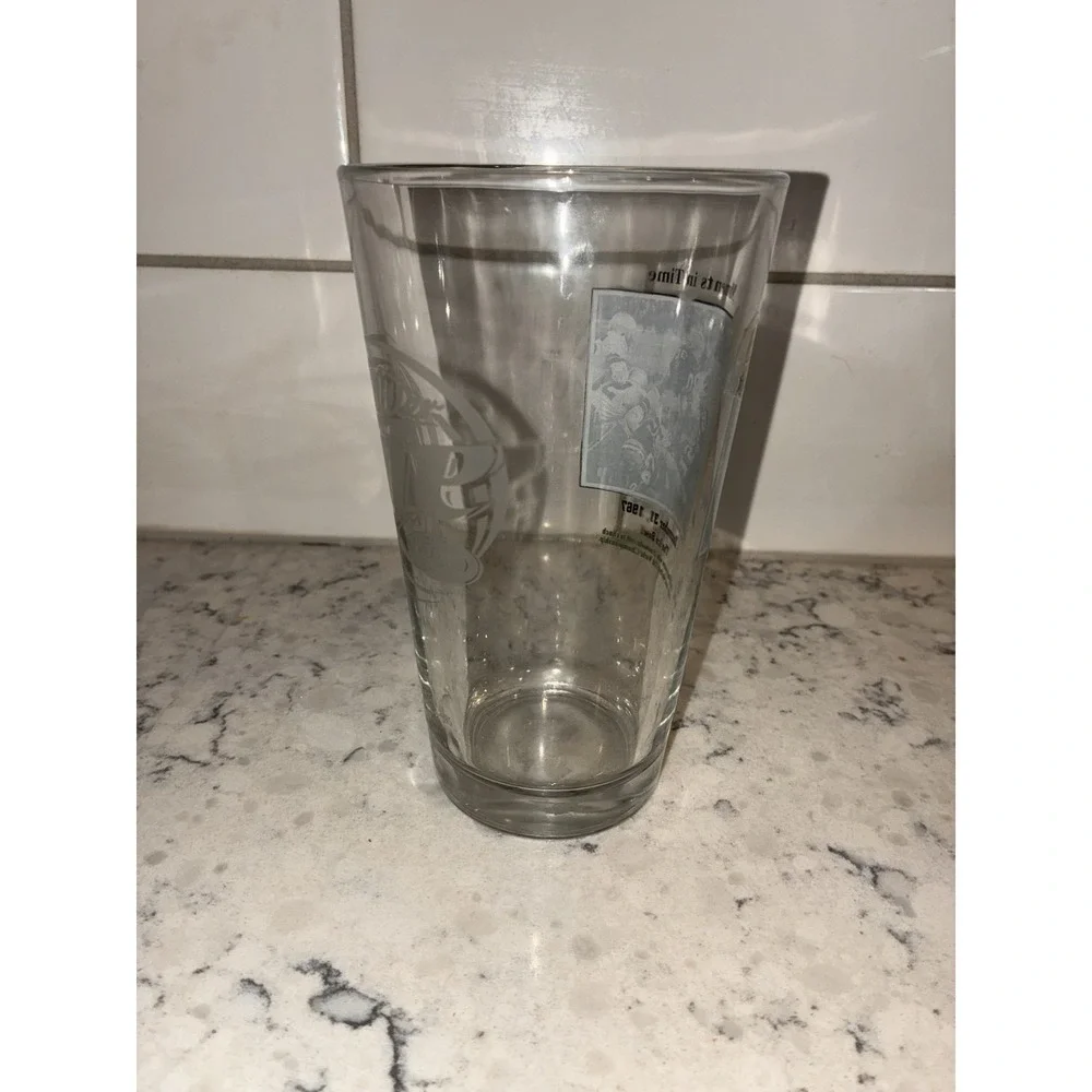 Packers Miller Lite Pint Beer Glass Ice Bowl 1967 Lambeau 50th‎
